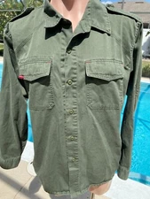 Rothco Military Button-Up LS Jacket Shirt Army Green XL Mens MW4_2200