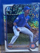 2022 Bowman Chrome - Prospects Speckle Refractor #BCP-240 Cristian Hernandez