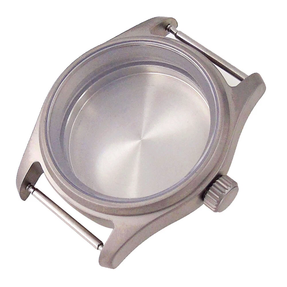 36mm 39MM Watch Case Prevent Allergy Sapphire Glass Titanium Fit 