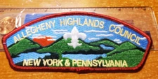 BSA Allegheny Highlands Council, CSP S-77, 2008 white Fleur-de-lis [moww]