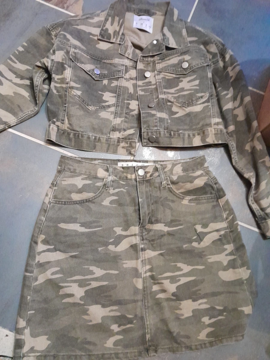 Camouflage skirt and clearance jacket