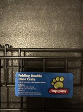 Top Paw Double Door Folding Crate 24x18x19