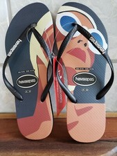 Havaianas- Magazine Cover- Women's Flip Flops- Black White- 7/8- NWT