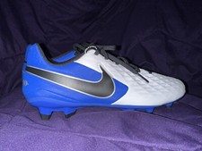 Nike Tiempo Legend 8 PRO FG, White/Black Hyper Royal Soccer AT6133-104 Sz 7.5