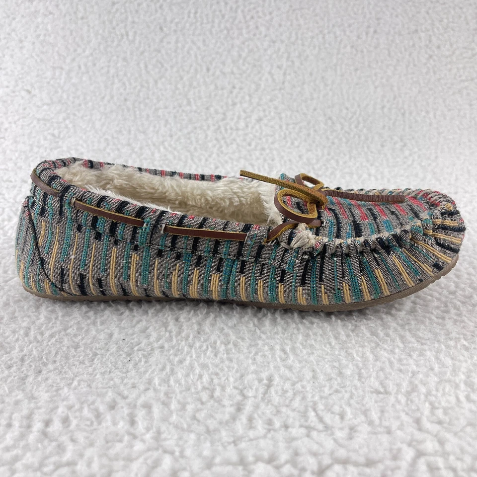 Zapato Zapatilla Minnetonka Rosa Trampero Mocacasín Mujer Sin Cordones Talla 8 Foto 3 de 4