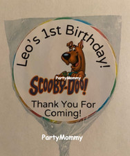Personalized Kids Birthday Stickers Thank You Favors Labels Tags 2.5" 12 