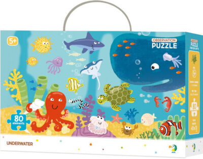Puzzle obserwacyjne 80 elementów. DODO. Ocean