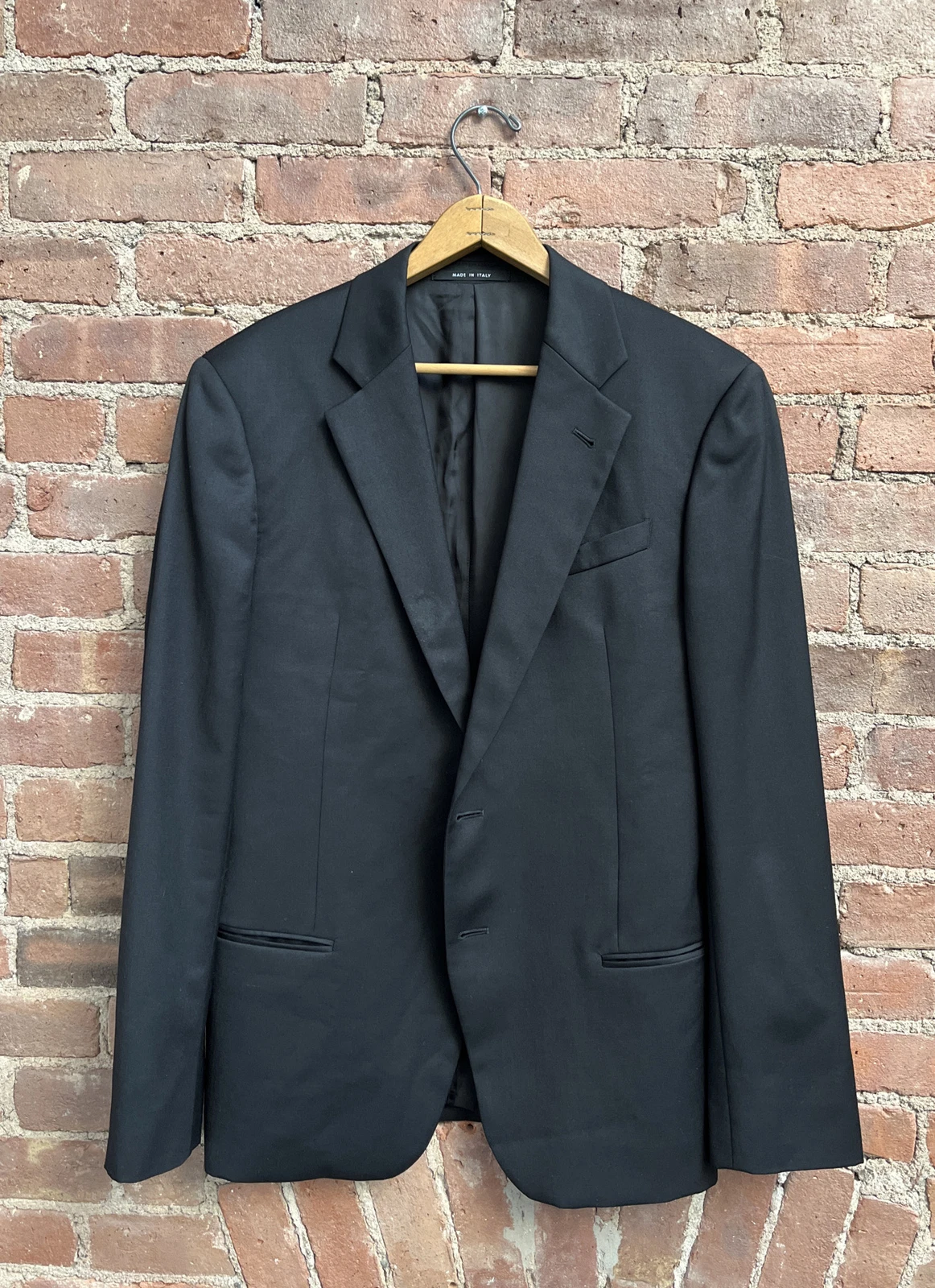 Giorgio Armani — Giorgio Armani Collezioni Men’s Jacket, Sz 40 Slim, Black 100% Wool Italy