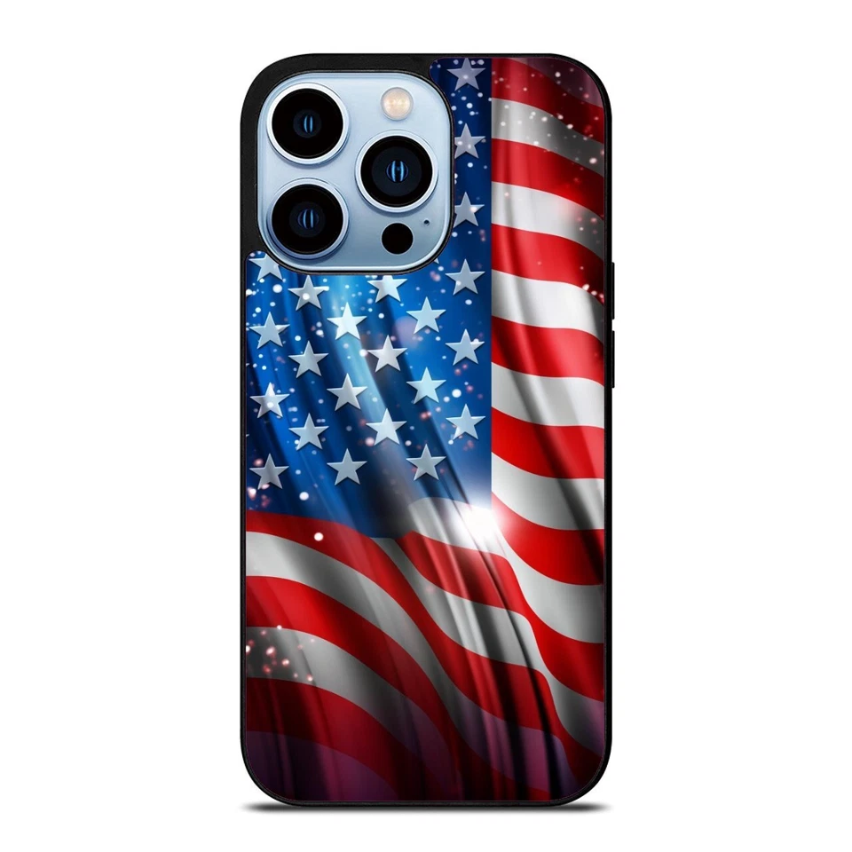 Funda antideslizante cartel bandera estadounidense para iPhone 10 11 12 13 14 15 Pro Max Foto 3 de 4