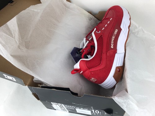 dc legacy 98 slim red & white shoes