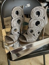 Gianni Bini Merilee Heels Silver Size 8.5- Worn Only Once
