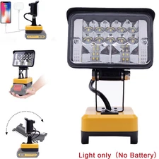 LED Work Light For Dewalt 18V/20V Li-Ion Battery Foldable Compact Job Site Light