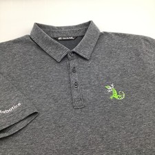 Travis Mathew Mens Short Sleeve Pima Cotton Blend Golf Polo Grey Size XXL