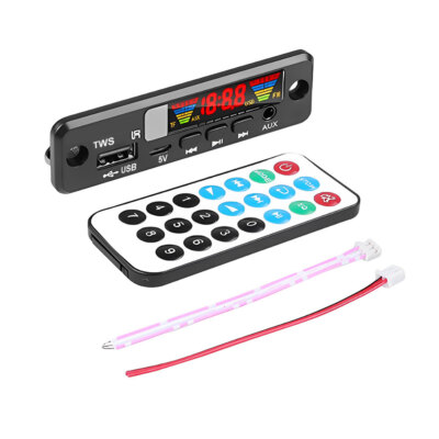 TWS Bluetooth 5.0 MP3 Decoder Board DC3.7-5V FM Radio MP3 Player Handsfree