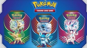 Pokemon TCG Leafeon Glaceon Sylveon GX Eevee Evolutions Tins Set Factory Sealed | eBay