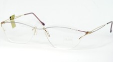 Vintage CARL ZEISS 15360 210 GOLD /MULTICOLOR EYEGLASSES ZEIZZ 52-15-135mm