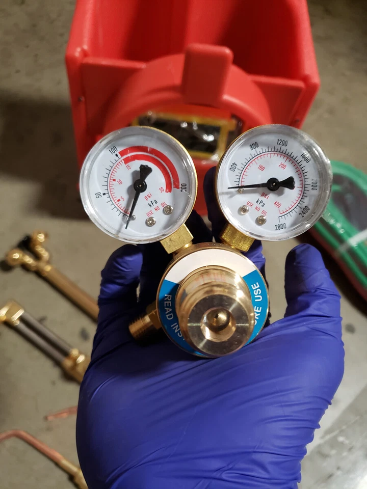 Portable Welding Oxygen Acetylene Torch Kit with Carrying Tote -No Tanks - Image 3 of 4