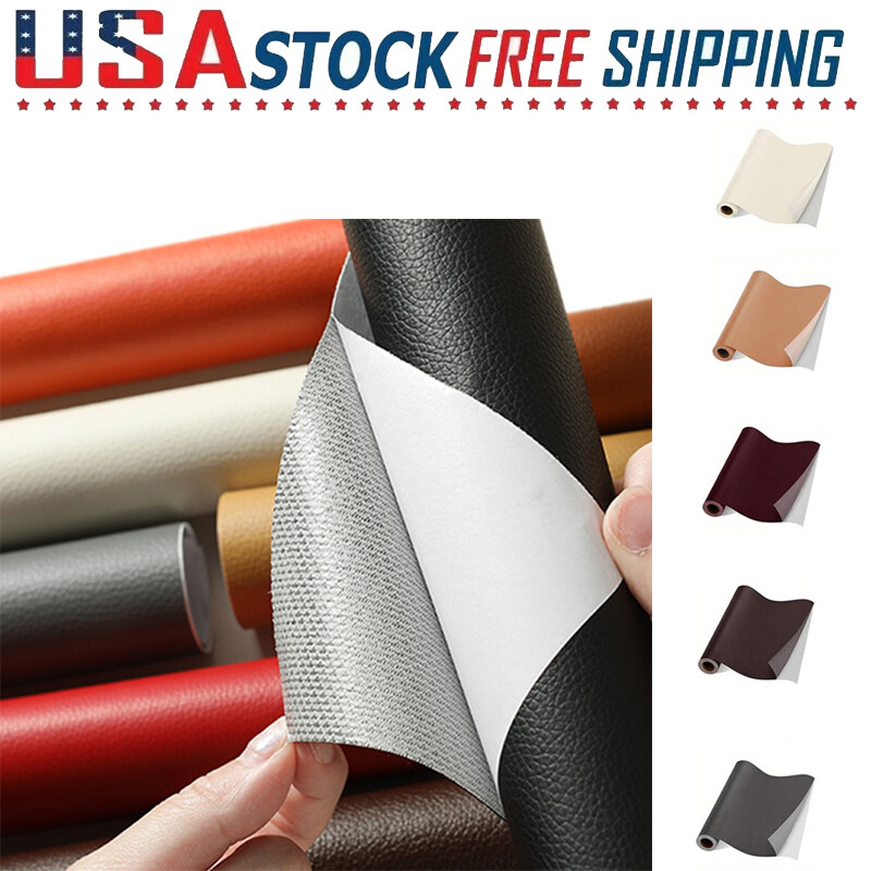 Leather Repair Kit Self-Adhesive Patch Stick on Sofa Clothing Car Seat Couch US