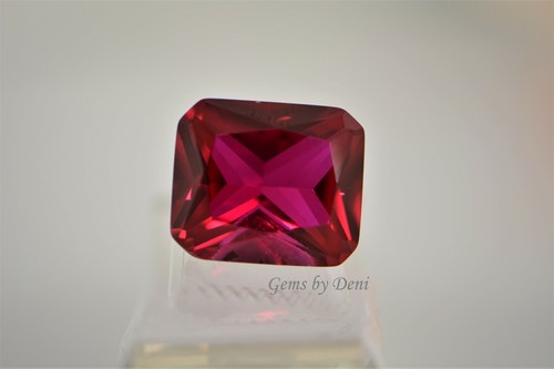 Lab-Created Ruby Octagon Shape Corundum (5x3-18x13mm) - Picture 10 of 10