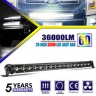 20 inch LED Light Bar Single Row 6D Lens Super Slim for UTV UTE ATV Pickup Truck