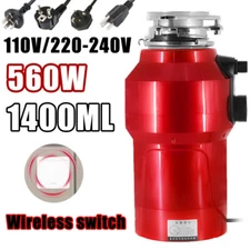 110V/220-240V Home Feed Garbage Disposal Food Waste Disposer Grinding Sink New