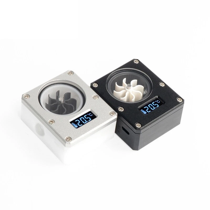 PC refrigeración por agua medidor de flujo indicador e indicador de temperatura del agua G1 / 4 - Imagen 2 de 4