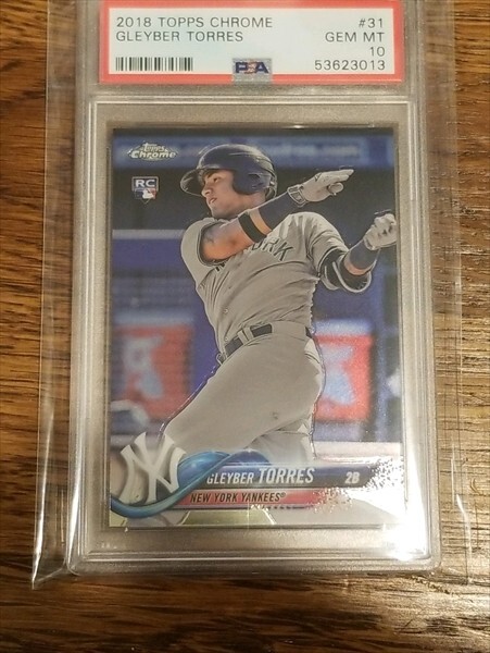 2018 Topps Chrome Gleyber Torres Yankees RC Rookie #31 PSA 10