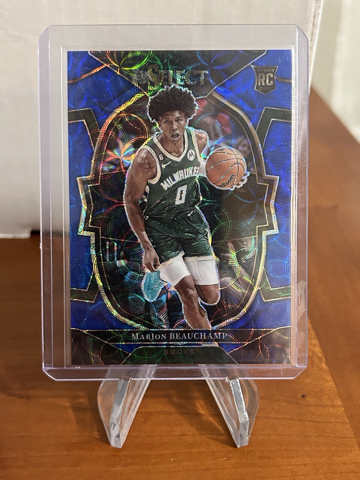 2022-23 Panini Select Blue Scope Prizm /249 MarJon Beauchamp Rookie RC #75 Bucks