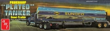 AMT 1239 1:25 Sunoco Fruehauf Plated Tanker Plastic Model Kit