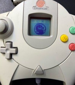 OEM Red Virtual Memory Unit VMU Dreamcast Memory Card Tested Works Needs Battery