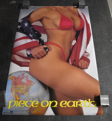 Piece On Earth Poster  sexy women  man cave  OSP  original