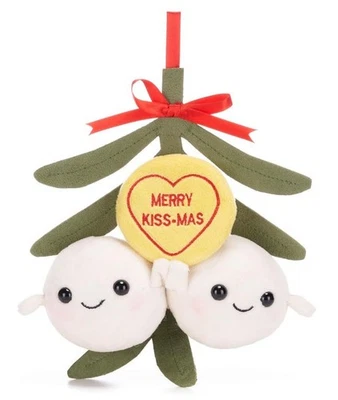 BRAND NEW 9" OFFICIAL SWIZZELS LOVE HEARTS MISTLETOE SOFT PLUSH TOY