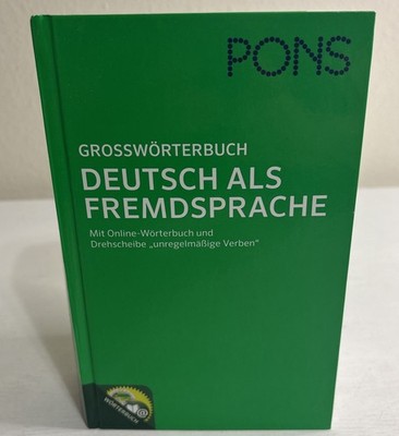 Grossworterbuch Deutscha Als Fremdsparche Hardcover Pons Dictionary