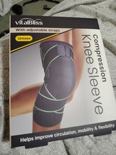 Kompresyjny rękaw kolanowy z regulowanymi ramiączkami UNISEX - S