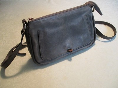 Abro Handtasche Umhängetasche echtes weiches Leder top Zustand Top Aufteilung