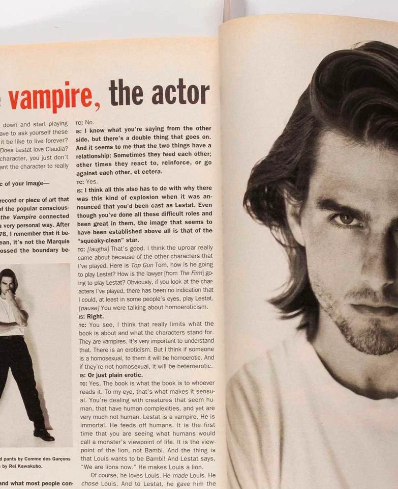 TOM CRUISE Ritts INTERVIEW Biggie KENNETH BRANAGH Reese ZELLWEGER November 1994 - Image 2 of 4