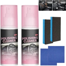 2PCS New Polishing Cleaner Car Interior, Interior Detail Spray, Cleaning & Decon