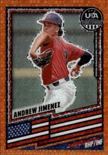 2026 Panini Stars & Stripes Prizm USA - Disco Orange Andrew Jimenez #146 #/75