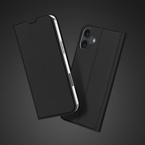 Funda Dux Ducis iPhone 16 Plus Negra con Tapa y Compartimento Tarjeta - Imagen 12 de 12