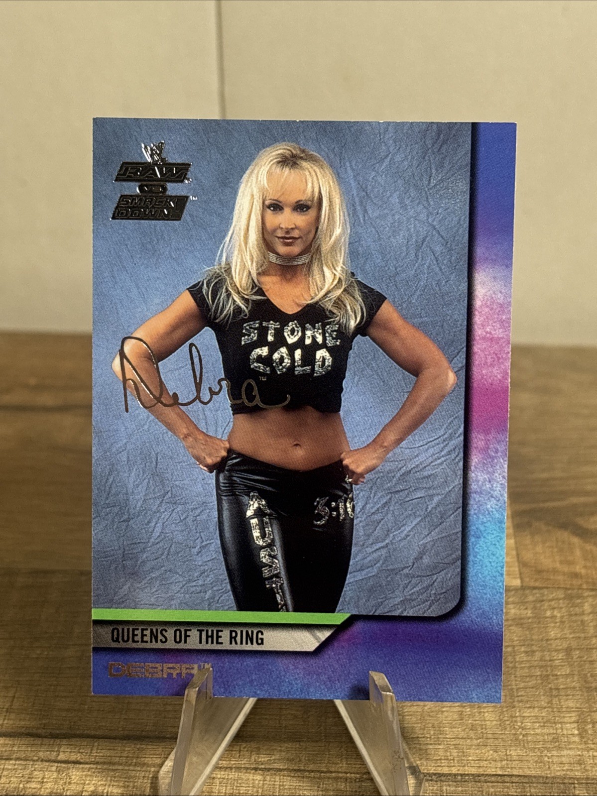 2002 Fleer WWE Raw vs. Smackdown Edition Queens of the Ring #66 Debra