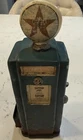 Vintage Texaco Fire Chief Gas Pump Figurine 8” Blue Heavy