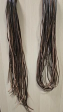 Dark Brown Leather Lace 1/4” x 180"(15')  Strip Cord Braiding String Lacing 6mm