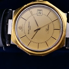 1986 Vintage Baume Mercier Riviera 5131 Two-Tone Quartz Watch with Papers & Box 13