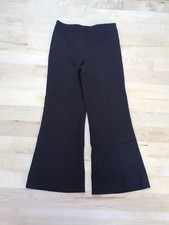 Reformation Flared High Rise Dress Pants Size Small Side Zip Black 28X27 USA