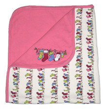 Gymboree Sugar And Spice Christmas Stocking Baby Blanket 2005