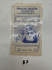 Princess Theatre Movie Program Handbill South Boston VA Thin Ice Sonja Henie