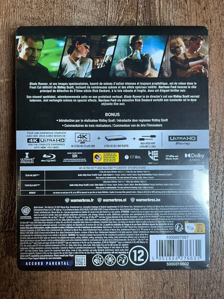Blade Runner - The FInal Cut w. Embossed Steelbook (4K UHD + Blu-ray) *NEW* - Image 2 of 4