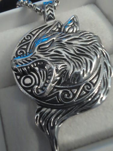Sterling 925 Vintage Casted Nordic Viking Witcher Style Necklace Pendant 20g