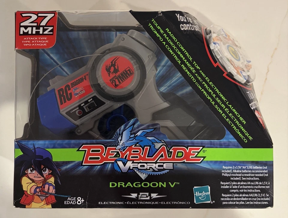 HASBRO Beyblade Dragoon V RC V-Force RA-01 27 МГц запечатанный новый РЕДКАЯ - Изображение 2 из 4