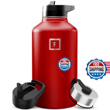 IRON  FLASK Camping  Hiking Hydration Flask with Straw, Wide Mouth Insulated St